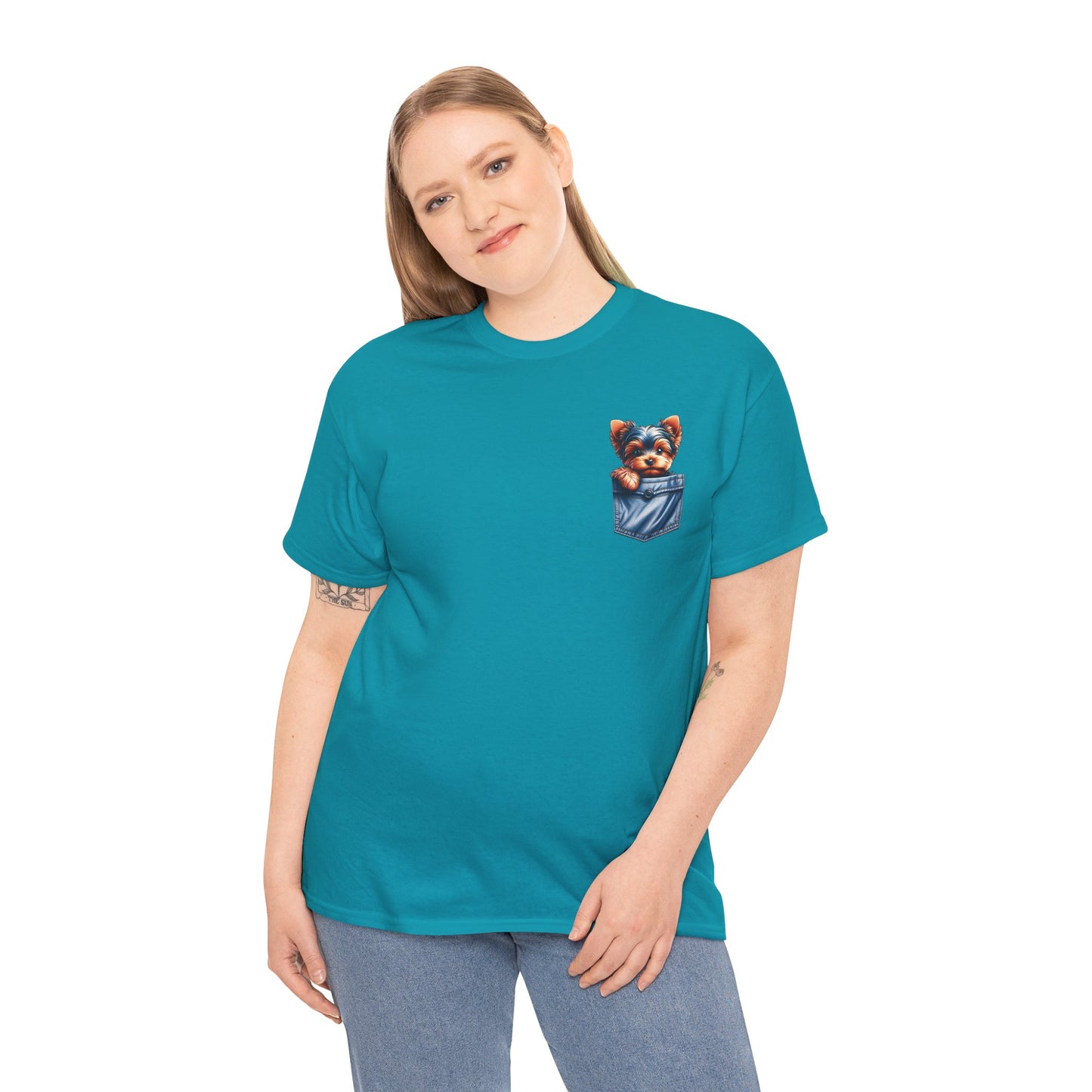 Yorkie Pocket - Unisex T Shirt