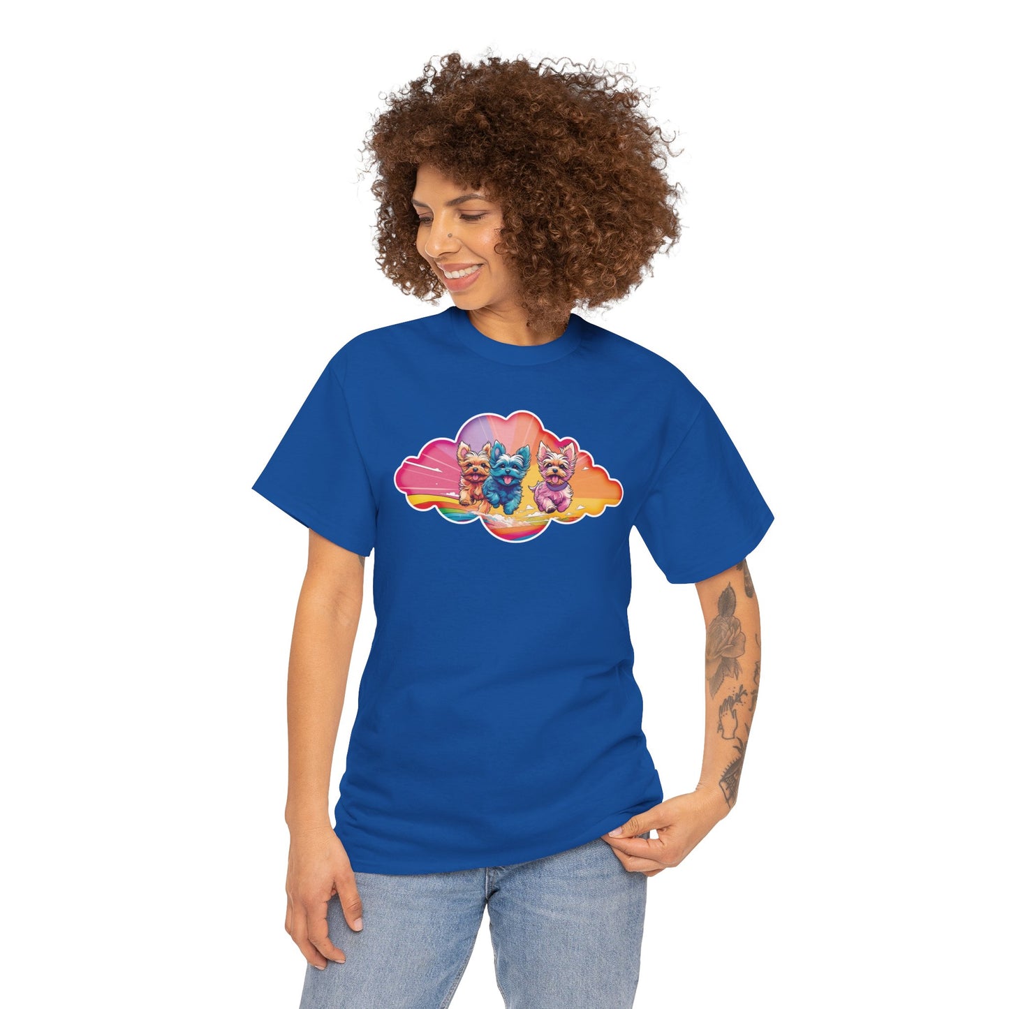 Rainbow Yorkies - Unisex T Shirt