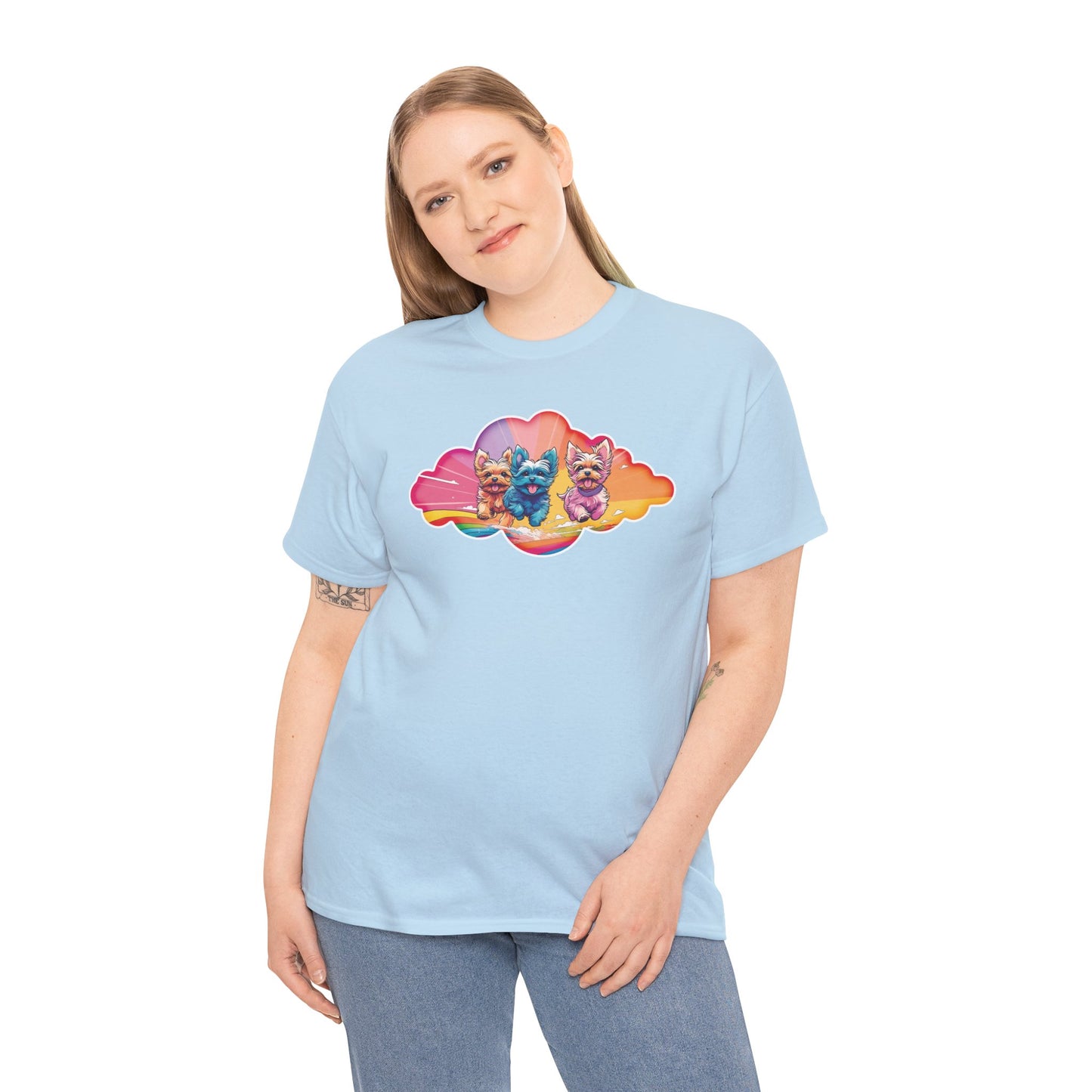 Rainbow Yorkies - Unisex T Shirt