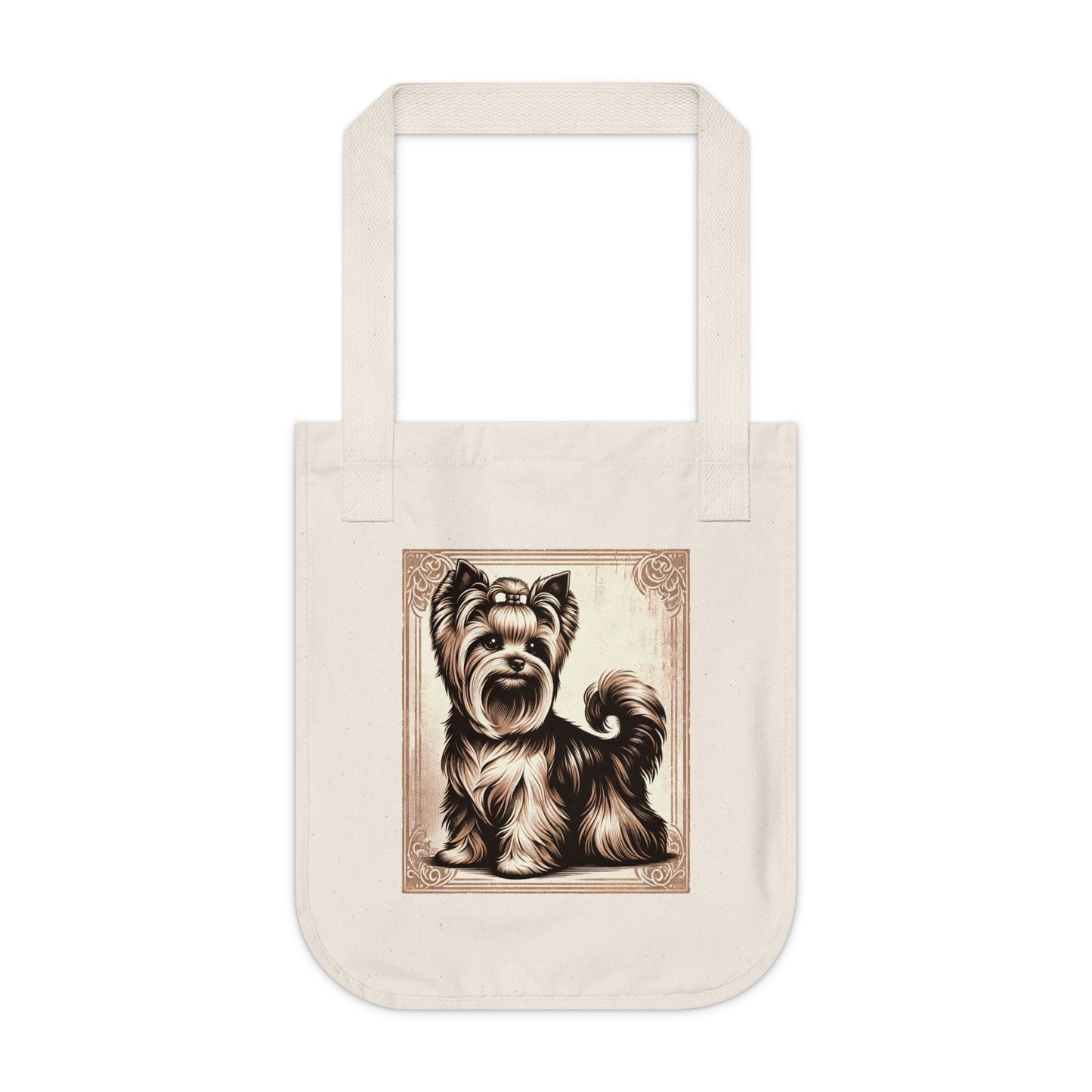 ORGANIC Vintage Yorkie - Tote 12.50" x 14.50"