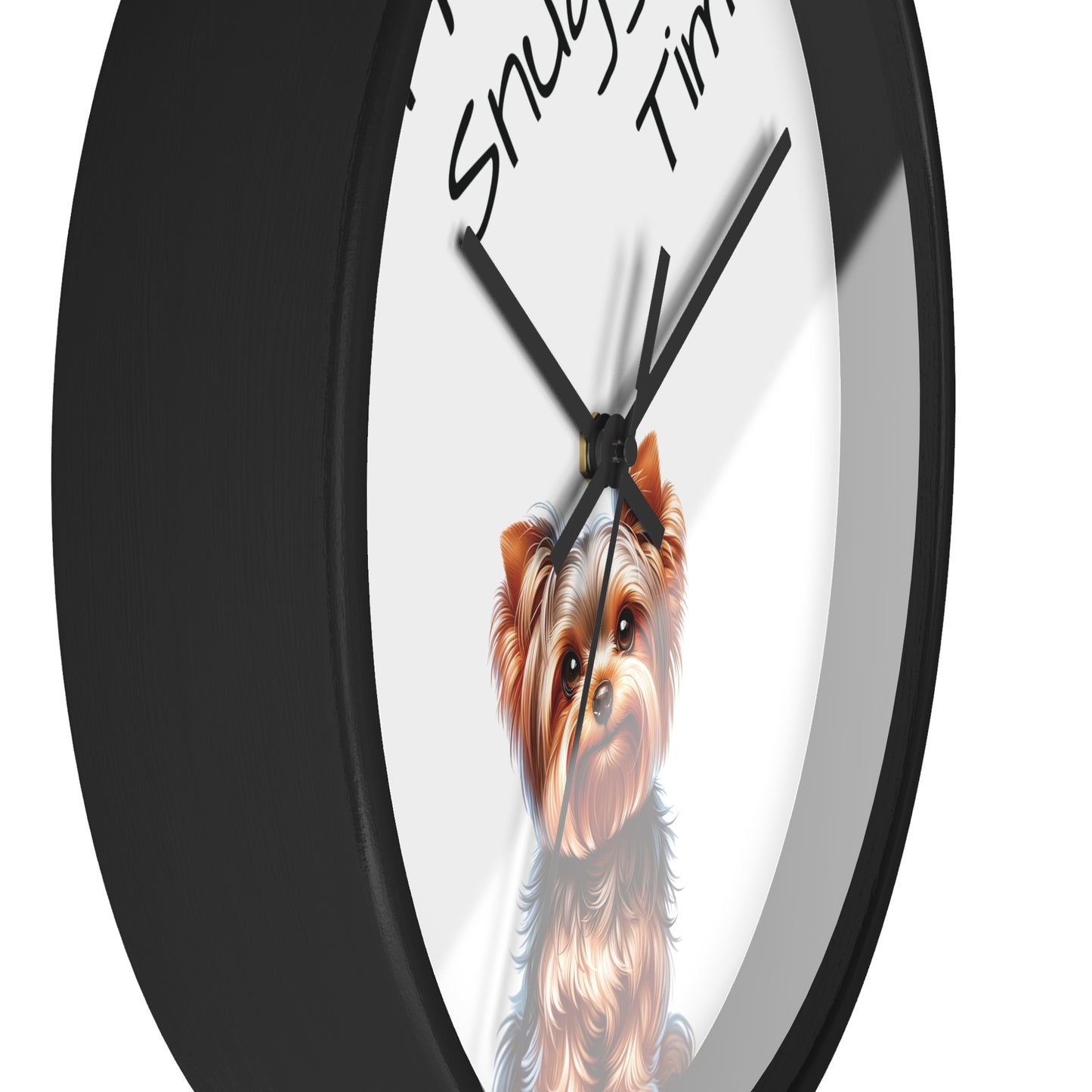 Yorkie Snuggle Time - Wall Clock 10"