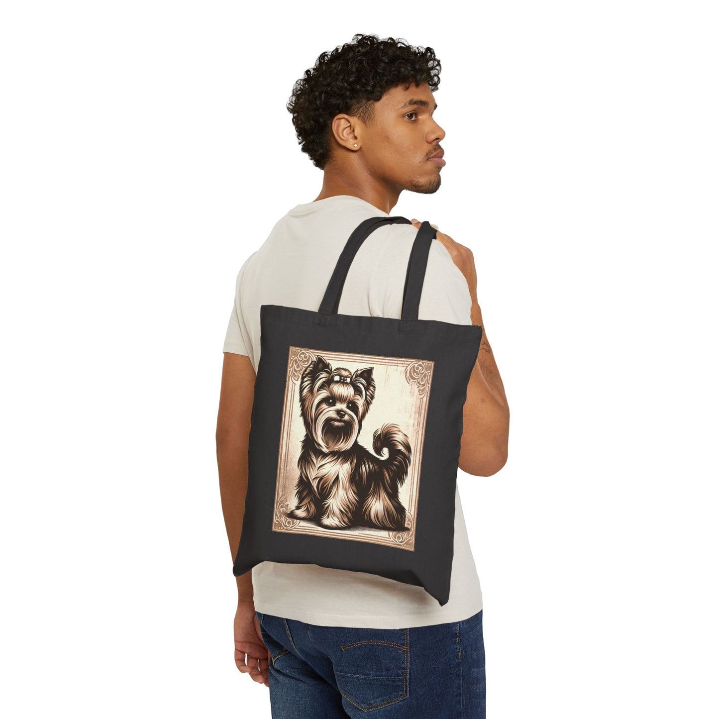 Vintage Yorkie - Tote 15" x 16"