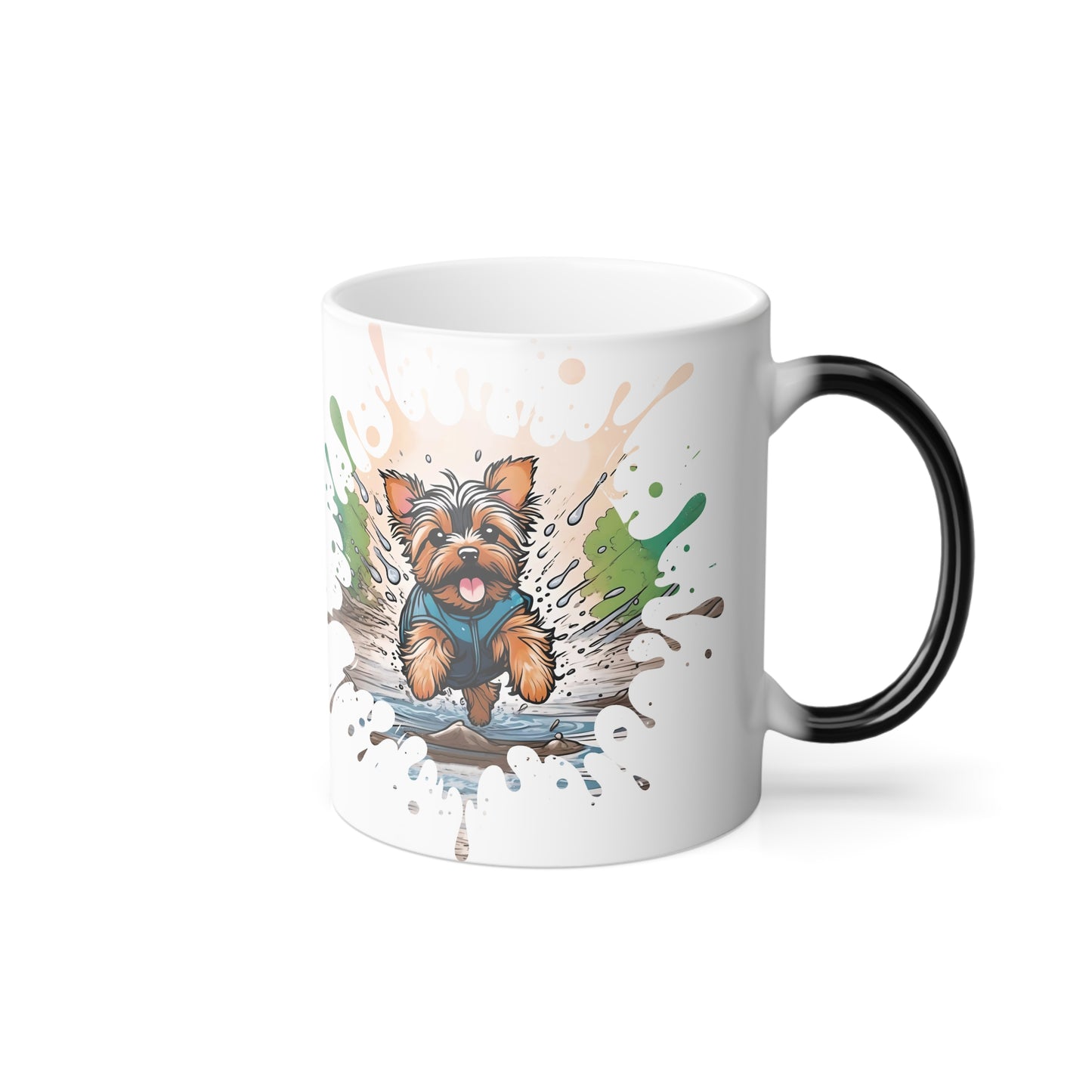 Color Changing Yorkie Splash Mug 11oz