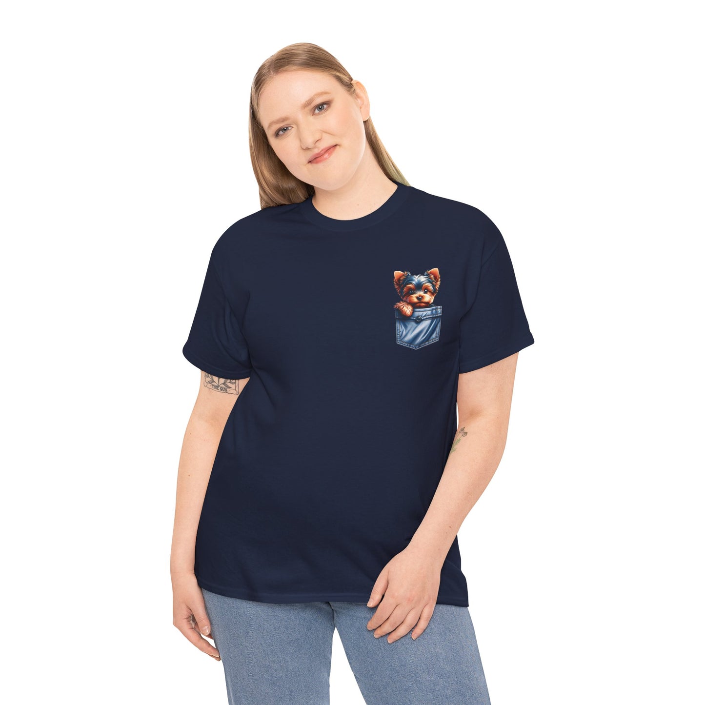Yorkie Pocket - Unisex T Shirt