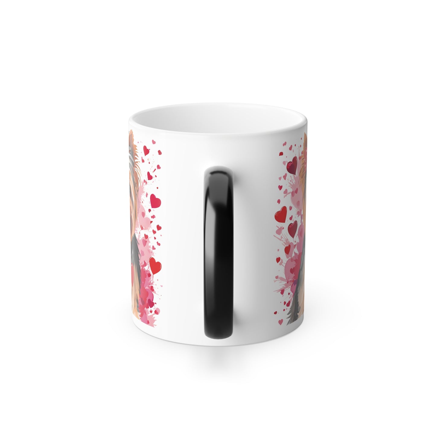 Color Changing Valentine Yorkie Mug 11oz
