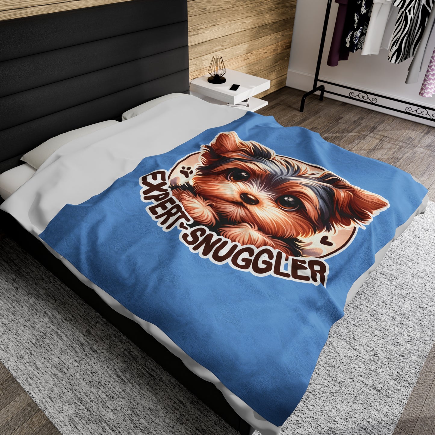Expert Snuggler Velveteen Plush Blanket