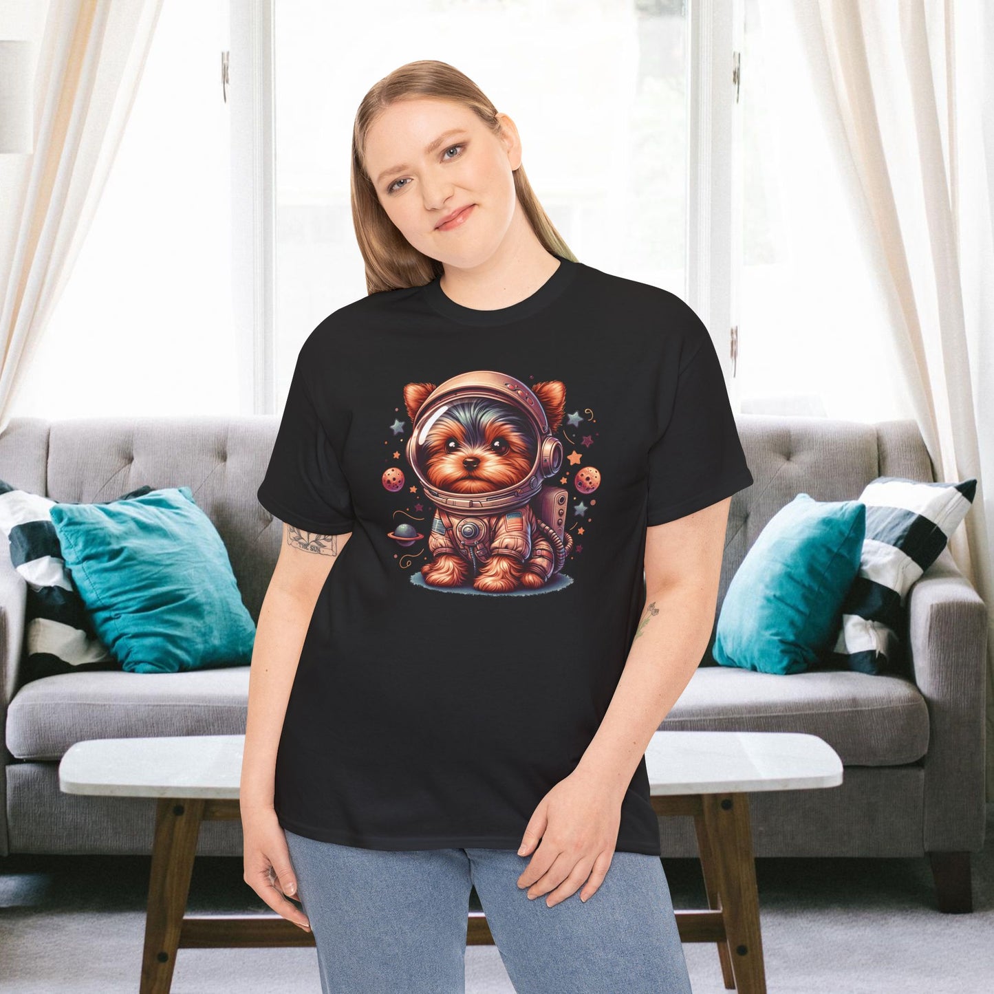 Yorkie Astronaut - Unisex T Shirt