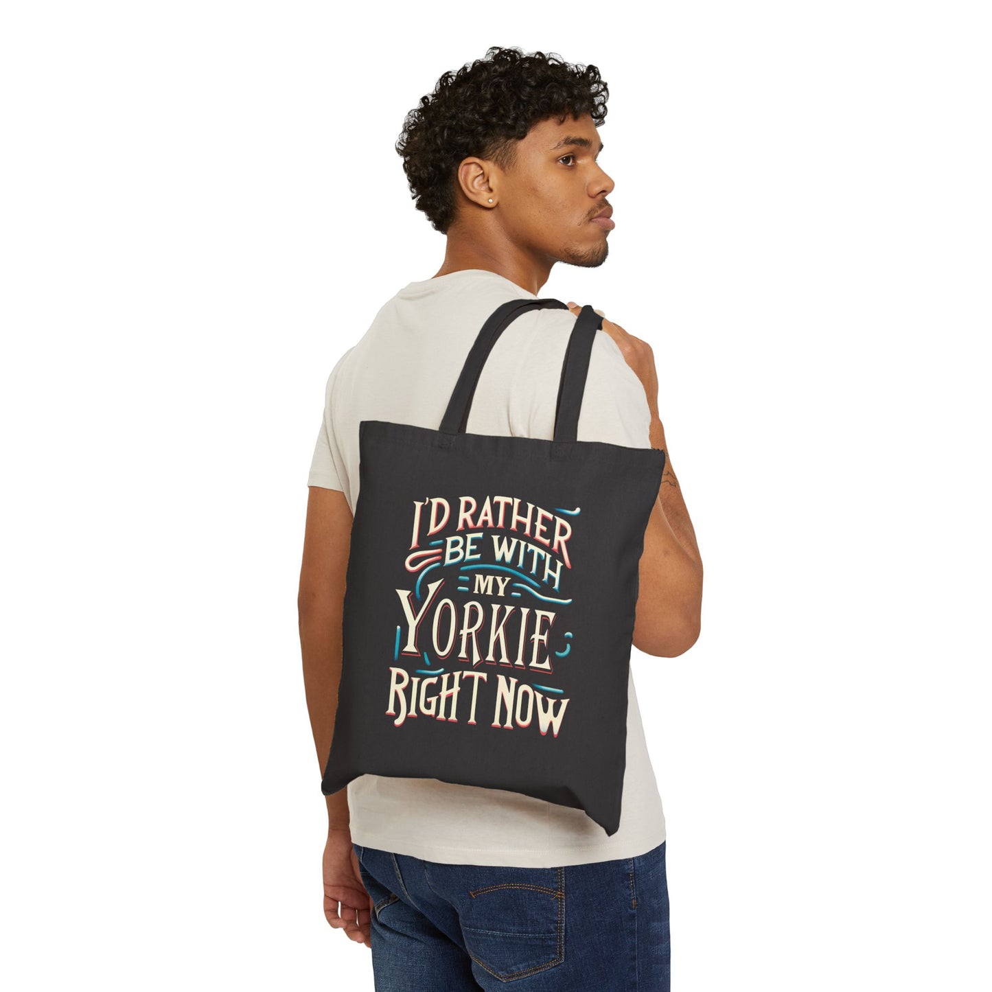 I'd Rather Be With My Yorkie - Tote 15x16"