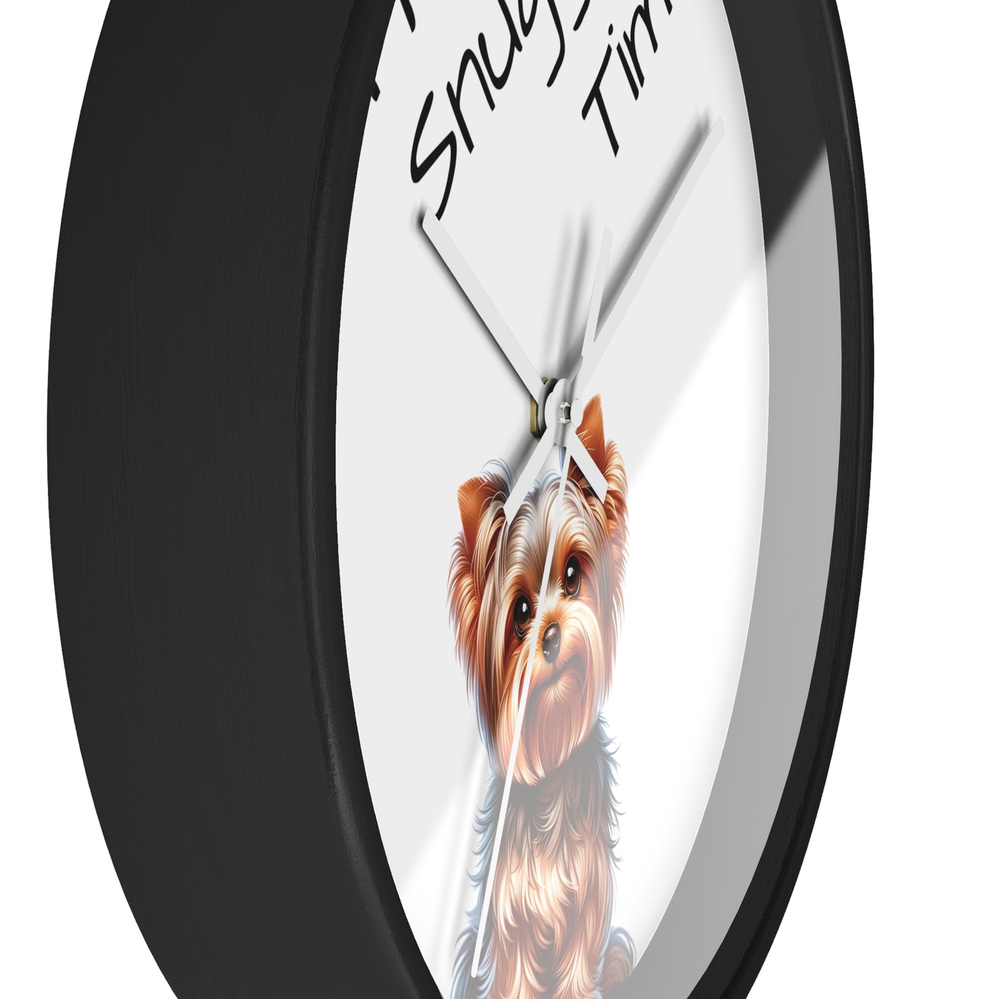 Yorkie Snuggle Time - Wall Clock 10"