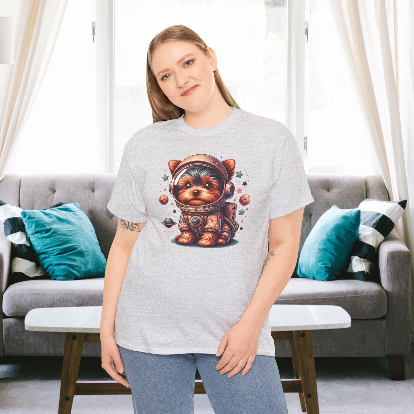 Yorkie Astronaut - Unisex T Shirt