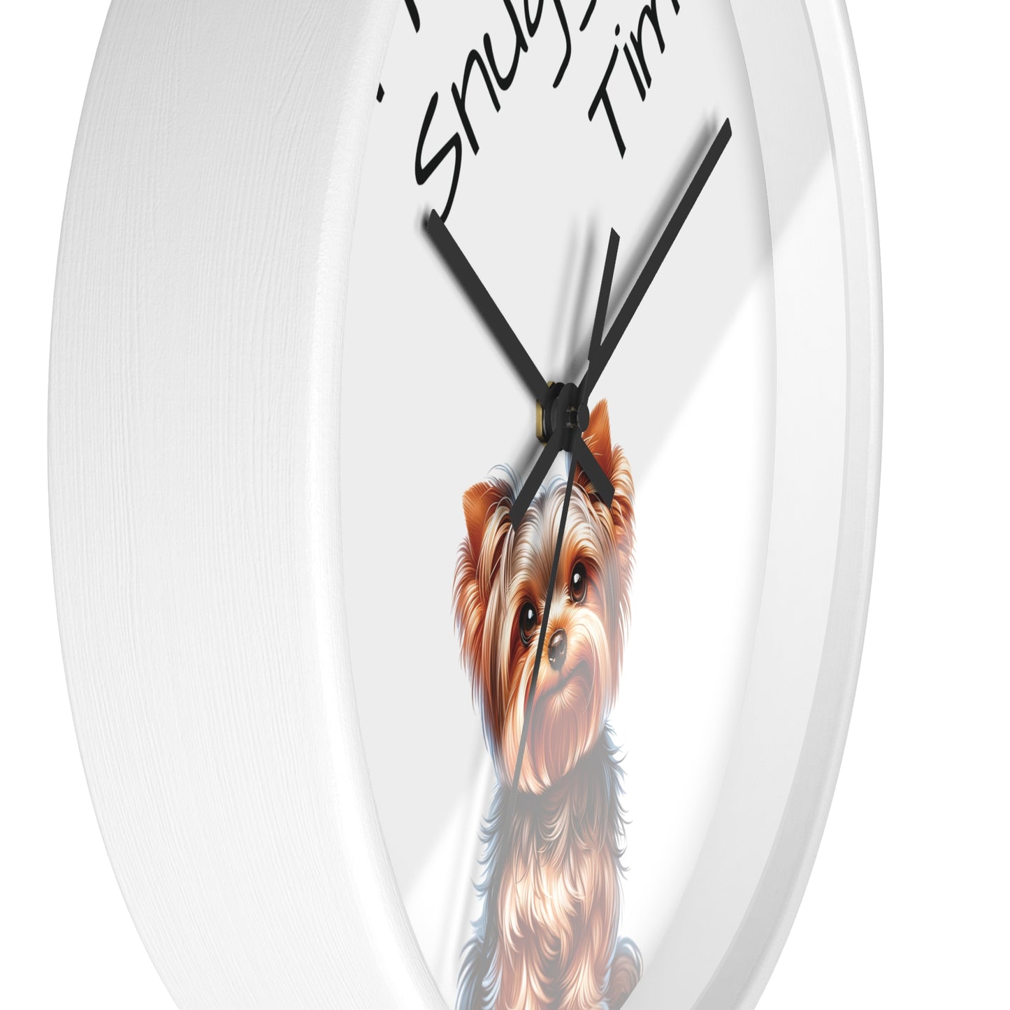 Yorkie Snuggle Time - Wall Clock 10"