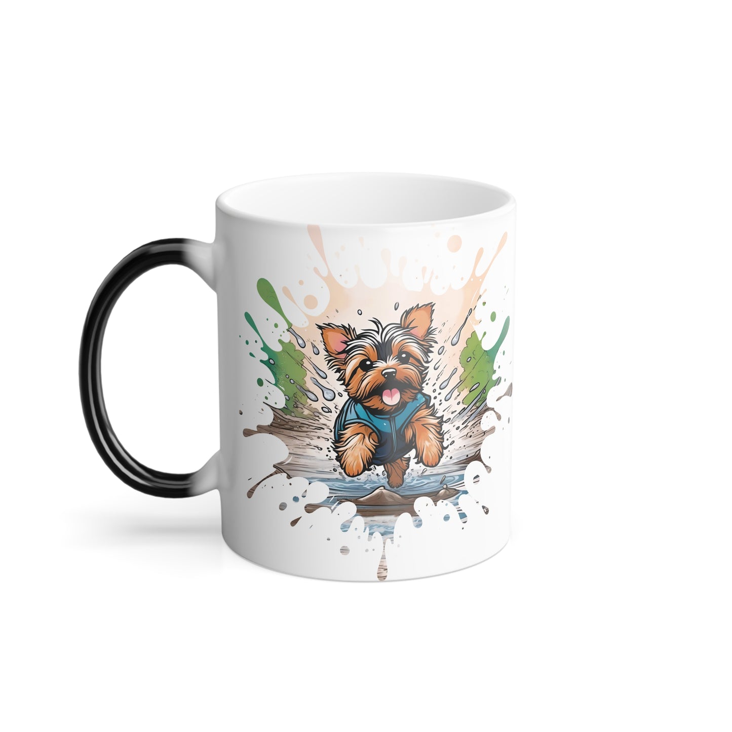 Color Changing Yorkie Splash Mug 11oz