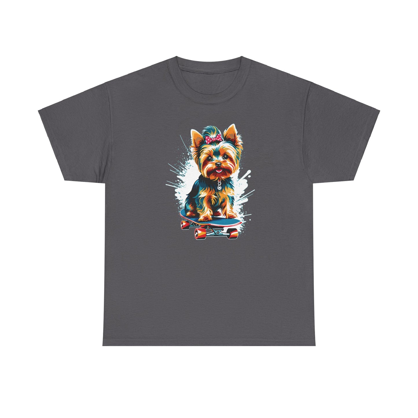 Yorkie Skateboarder - Unisex T Shirt