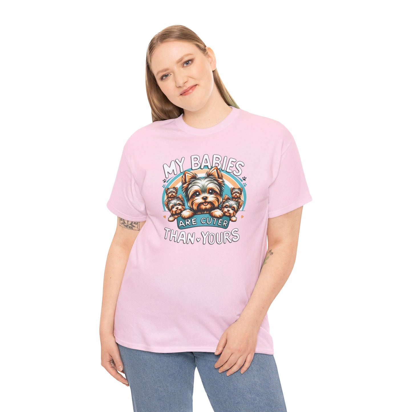 My Babies Are Cuter Than Yours 5 Yorkie - Unisex T Shirt