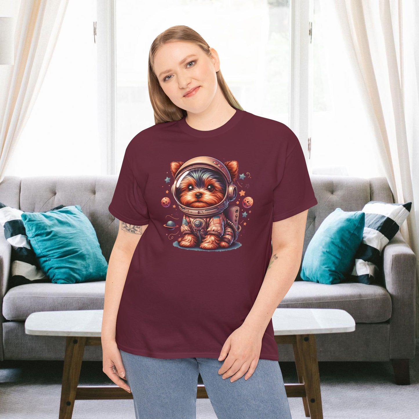 Yorkie Astronaut - Unisex T Shirt