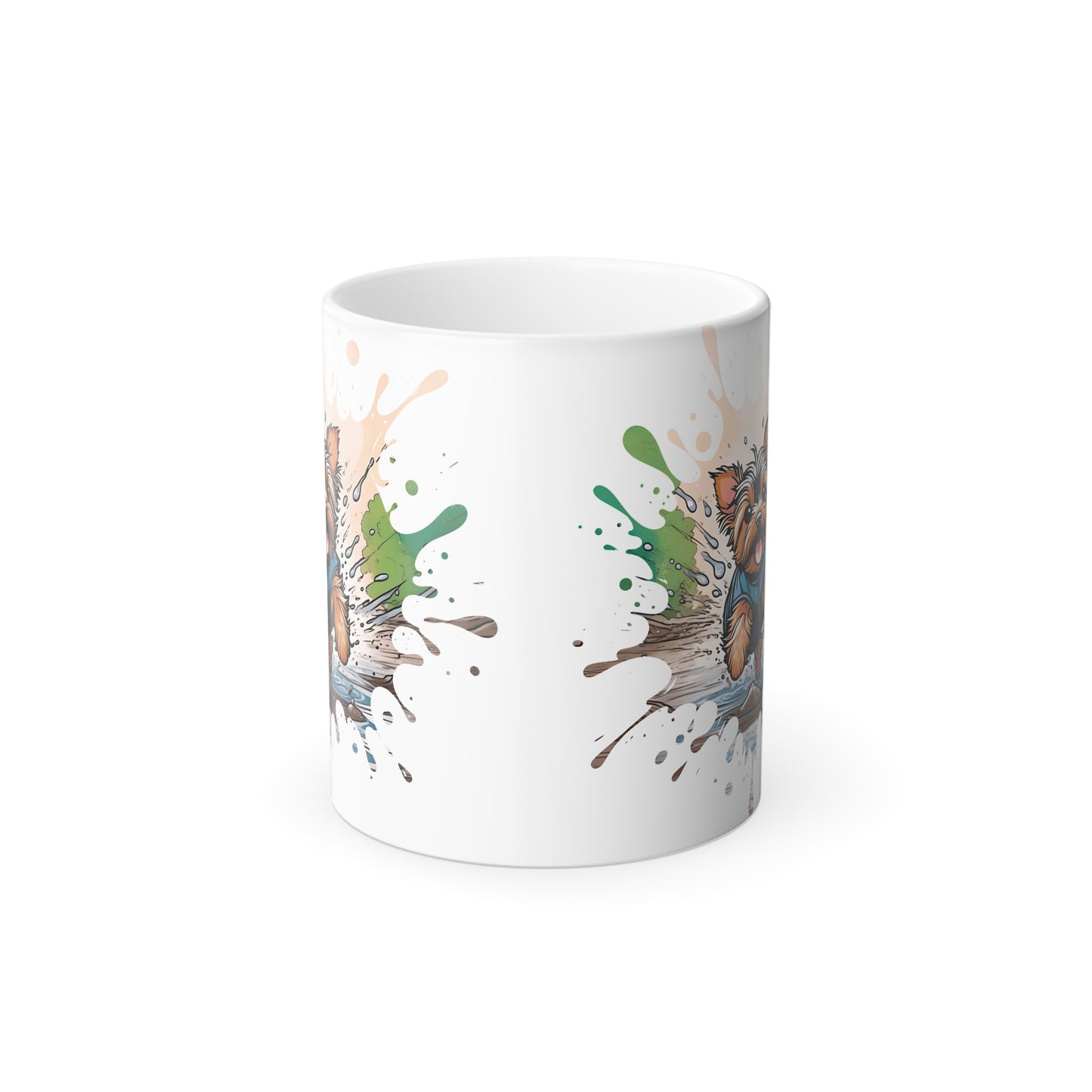 Color Changing Yorkie Splash Mug 11oz