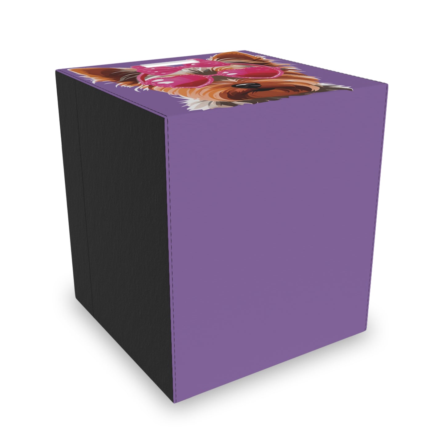 Chic Yorkie - Felt Storage Box 14.5" × 13"