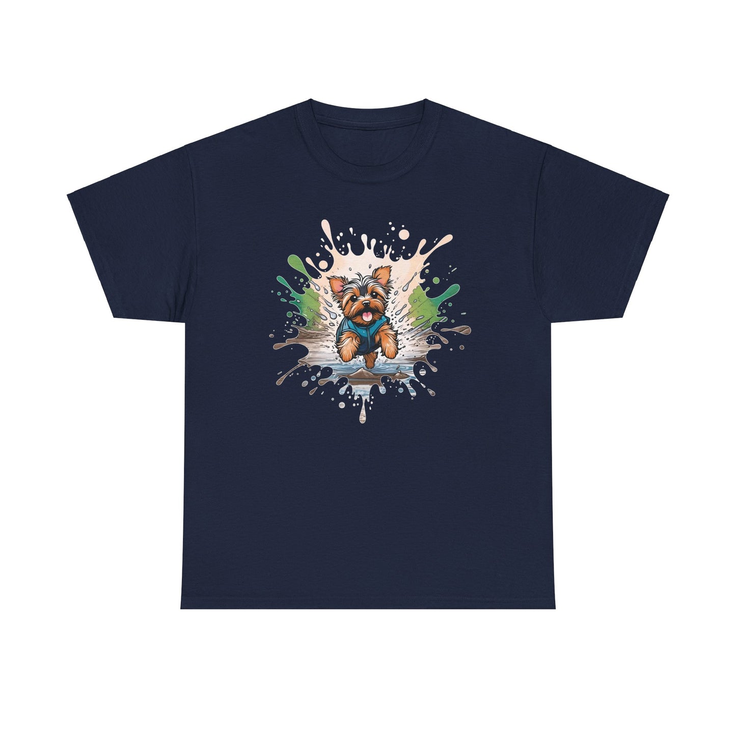 Yorkie Mud Splash - Unisex T Shirt