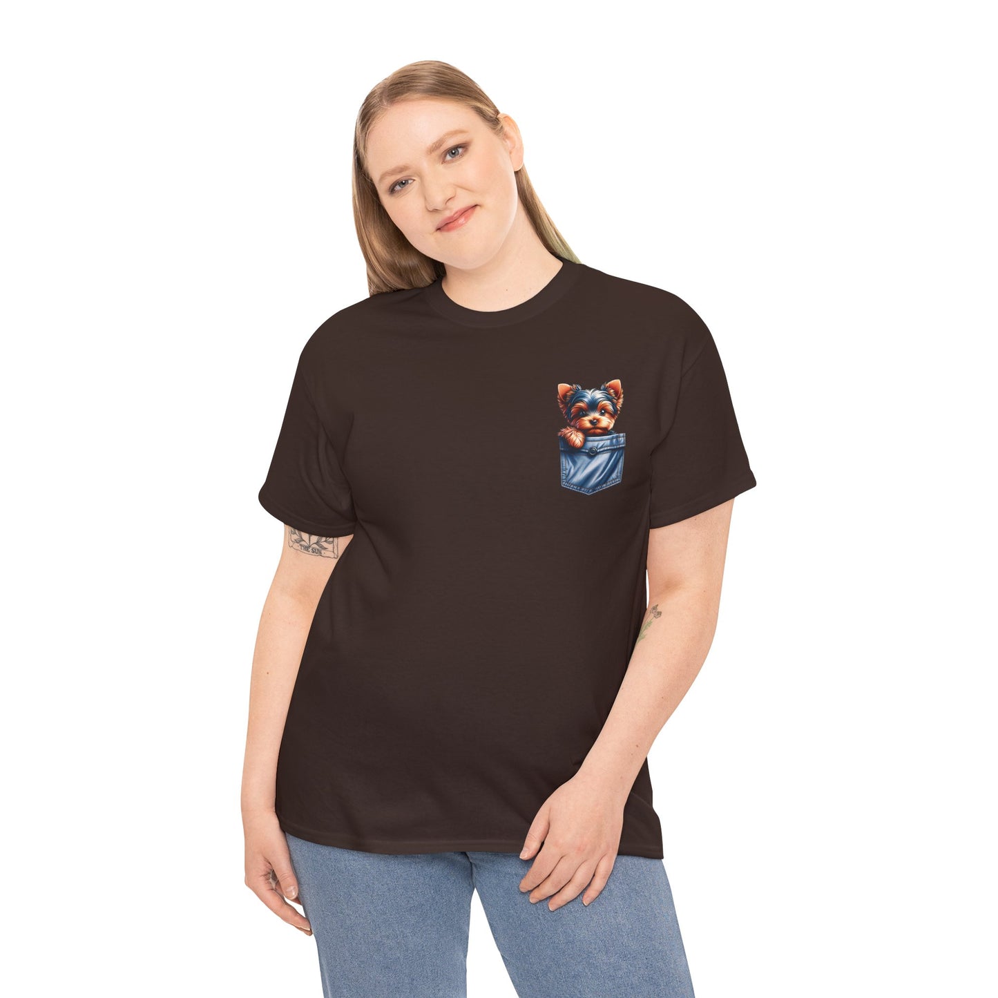 Yorkie Pocket - Unisex T Shirt