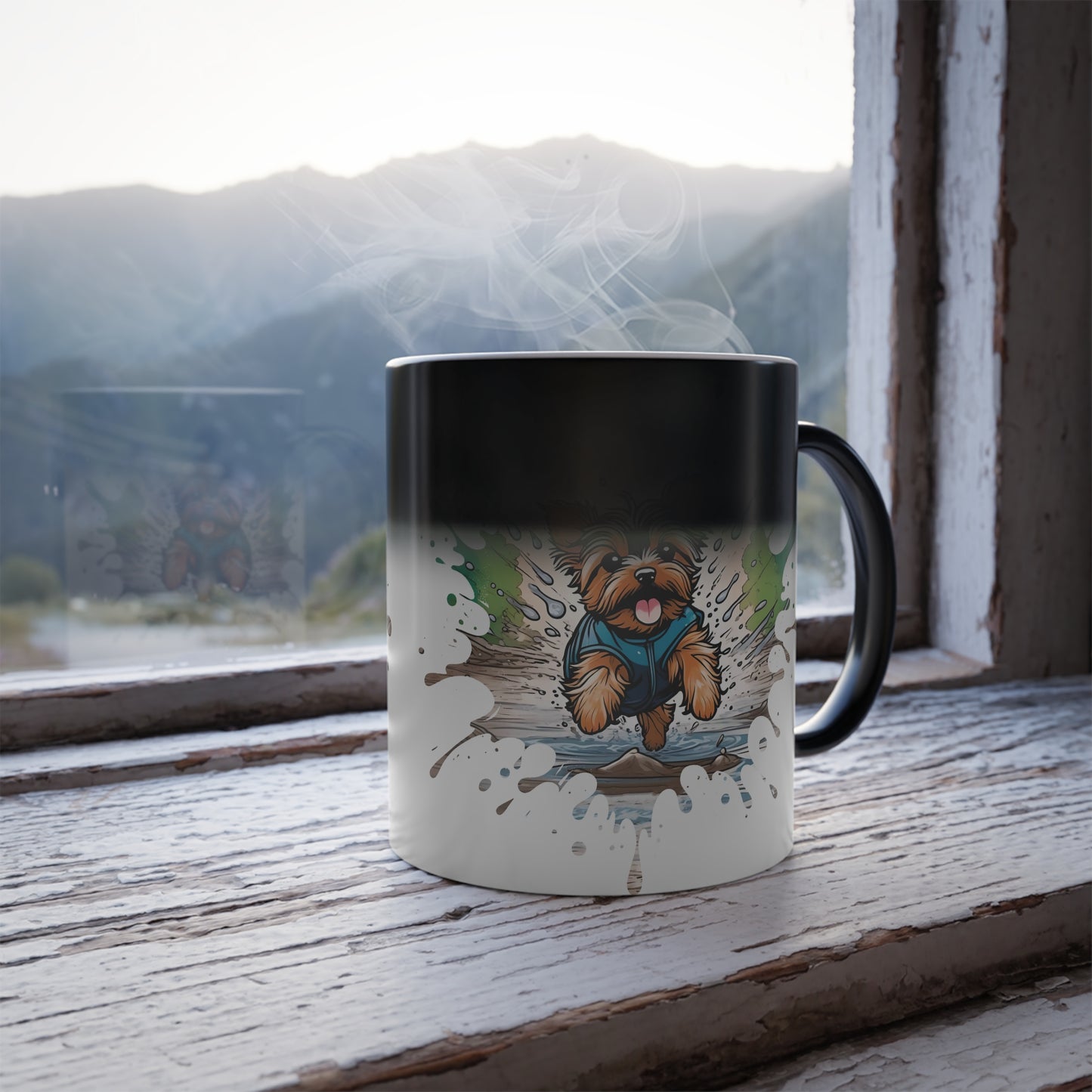 Color Changing Yorkie Splash Mug 11oz