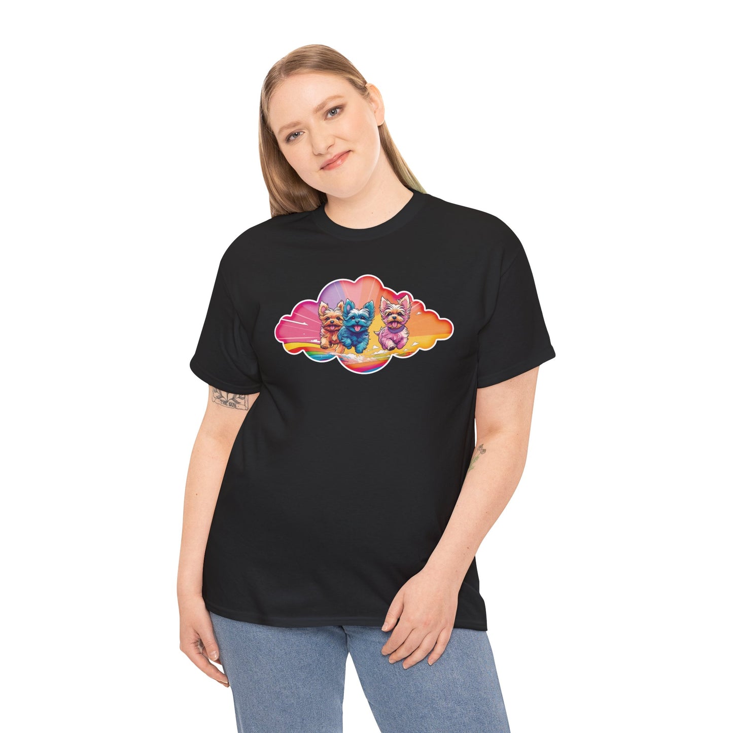 Rainbow Yorkies - Unisex T Shirt