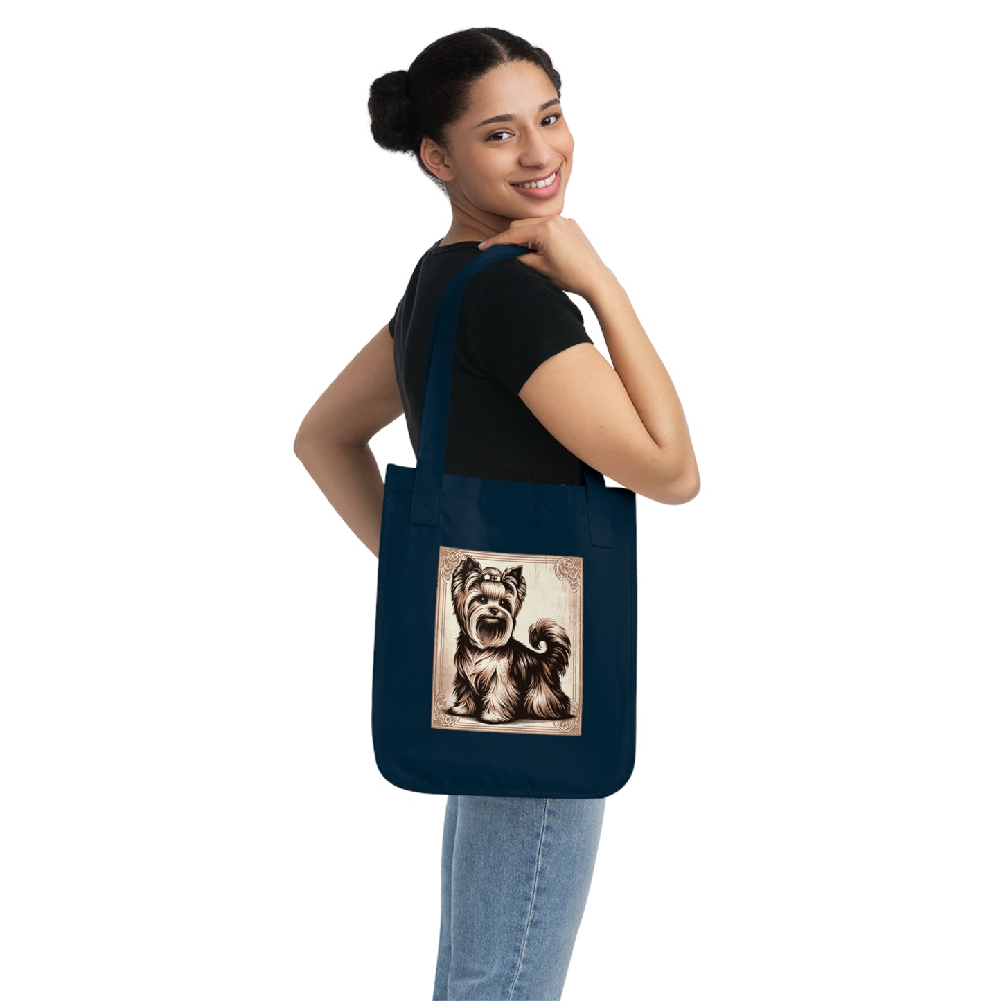 ORGANIC Vintage Yorkie - Tote 12.50" x 14.50"