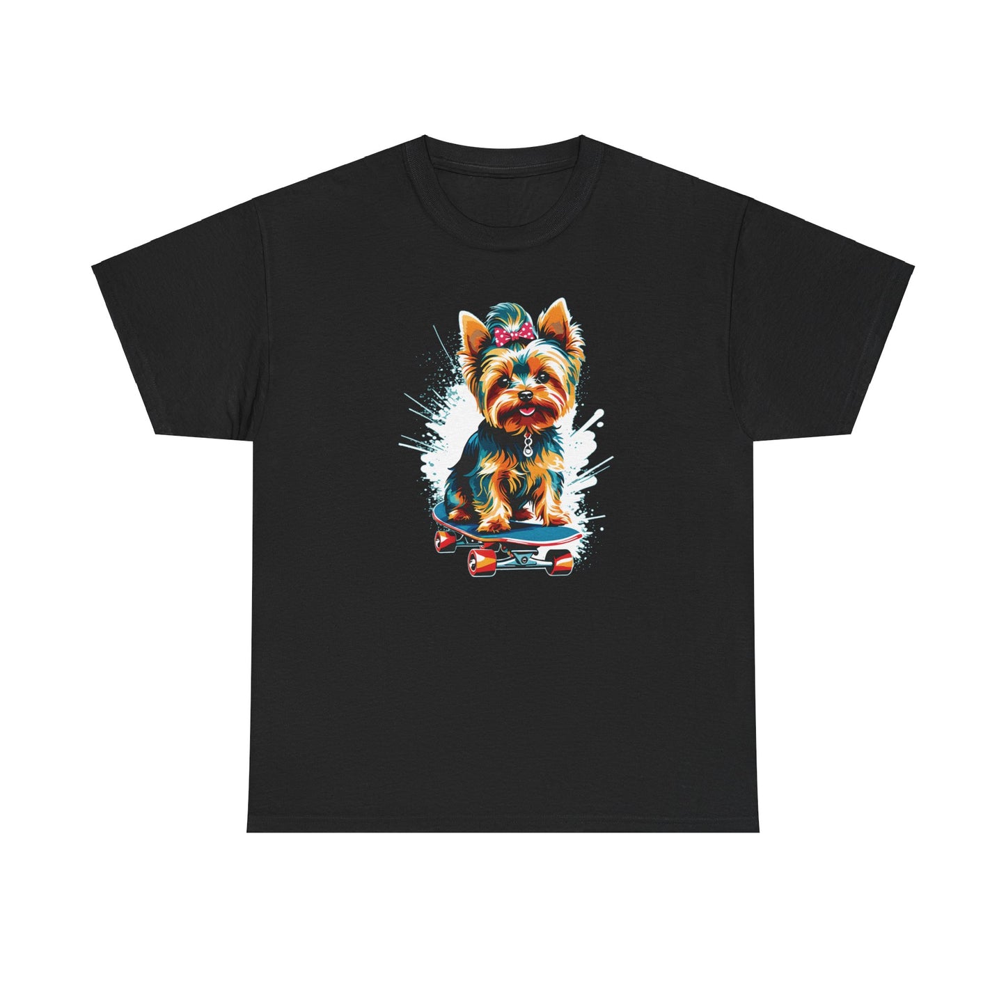 Yorkie Skateboarder - Unisex T Shirt