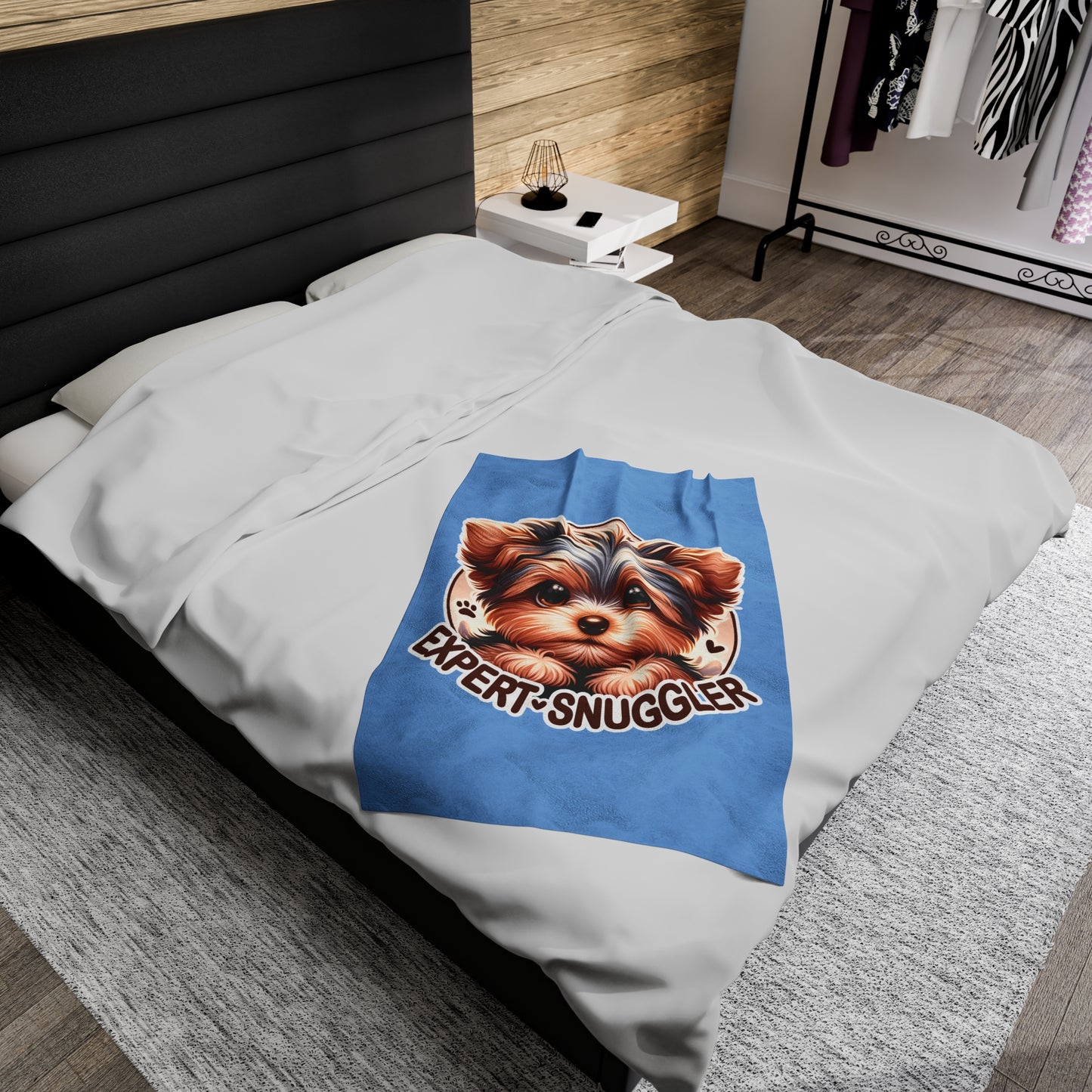 Expert Snuggler Velveteen Plush Blanket