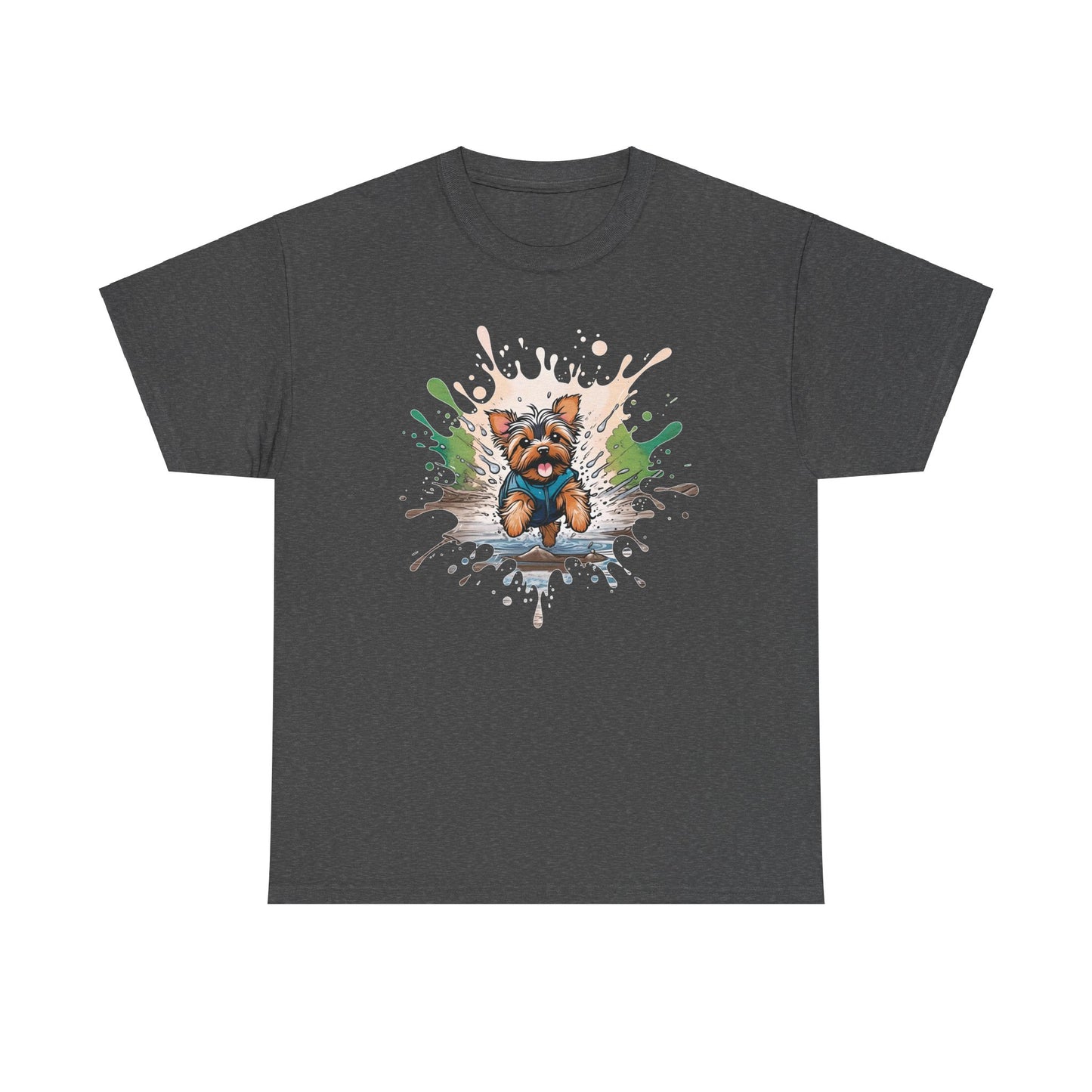 Yorkie Mud Splash - Unisex T Shirt