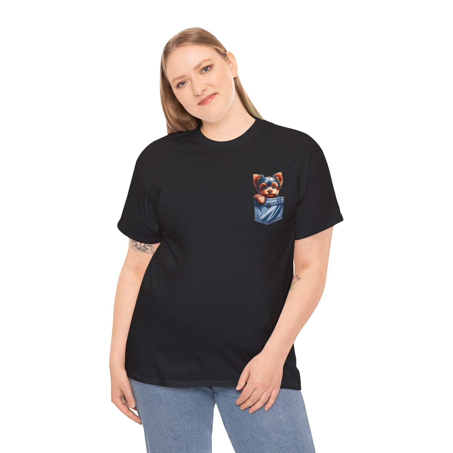 Yorkie Pocket - Unisex T Shirt