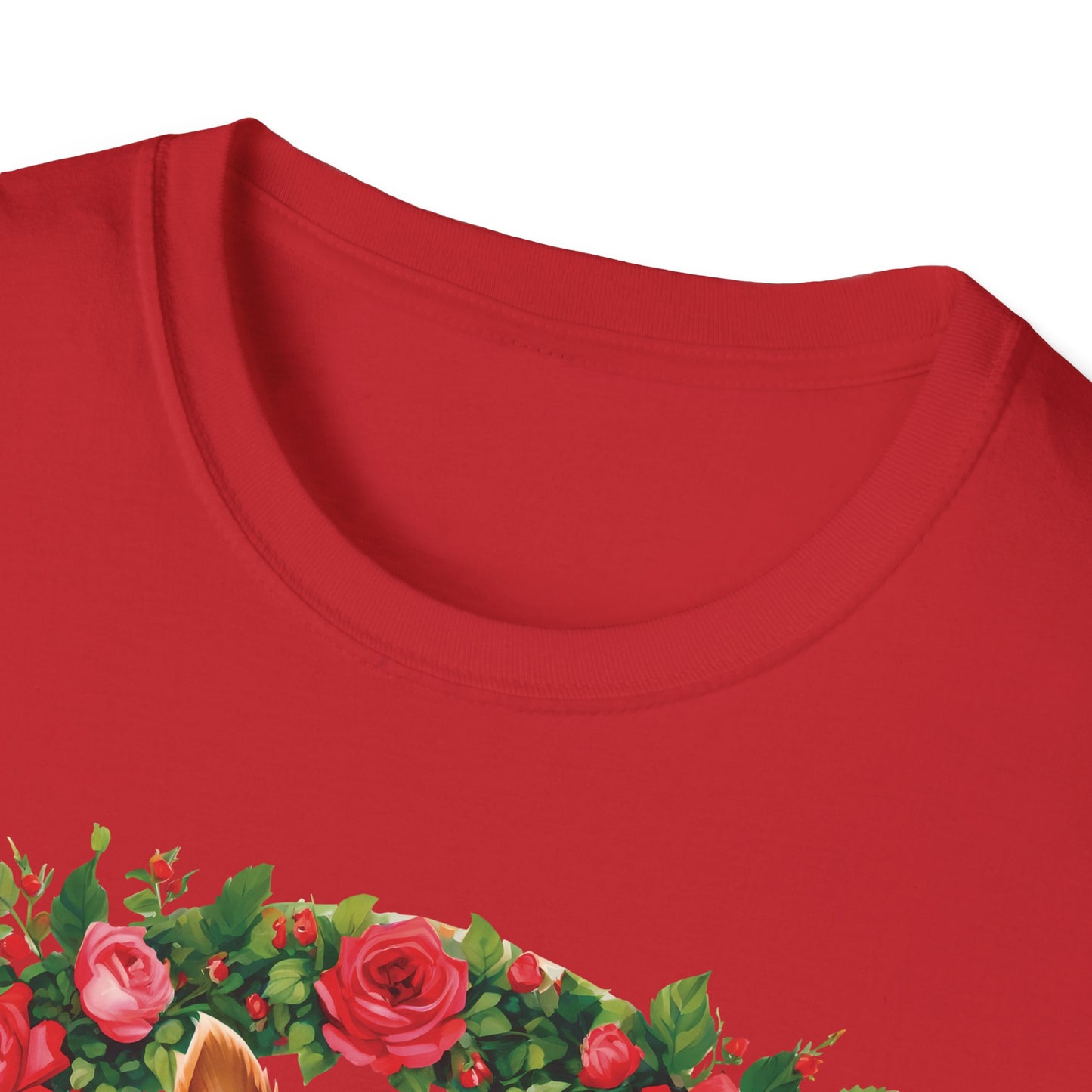 Yorkie Roses Wreath - Women's T Shirt