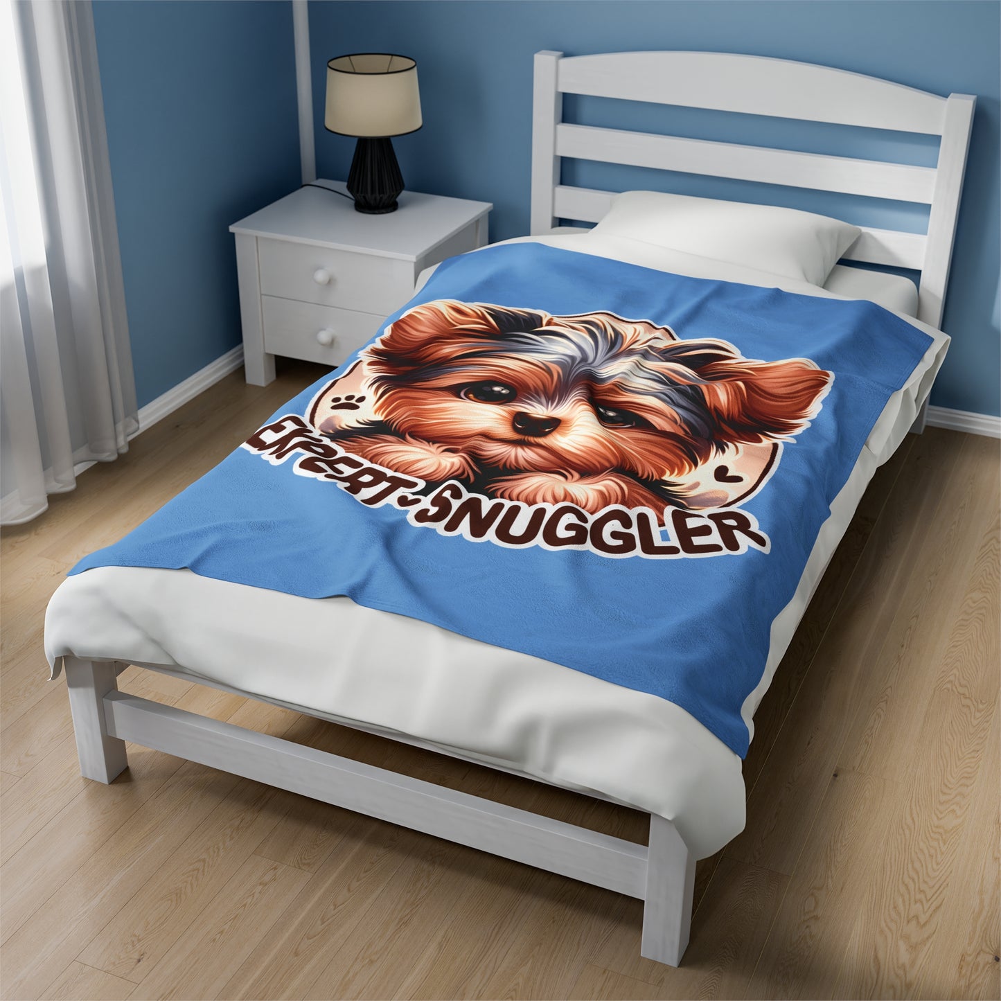 Expert Snuggler Velveteen Plush Blanket
