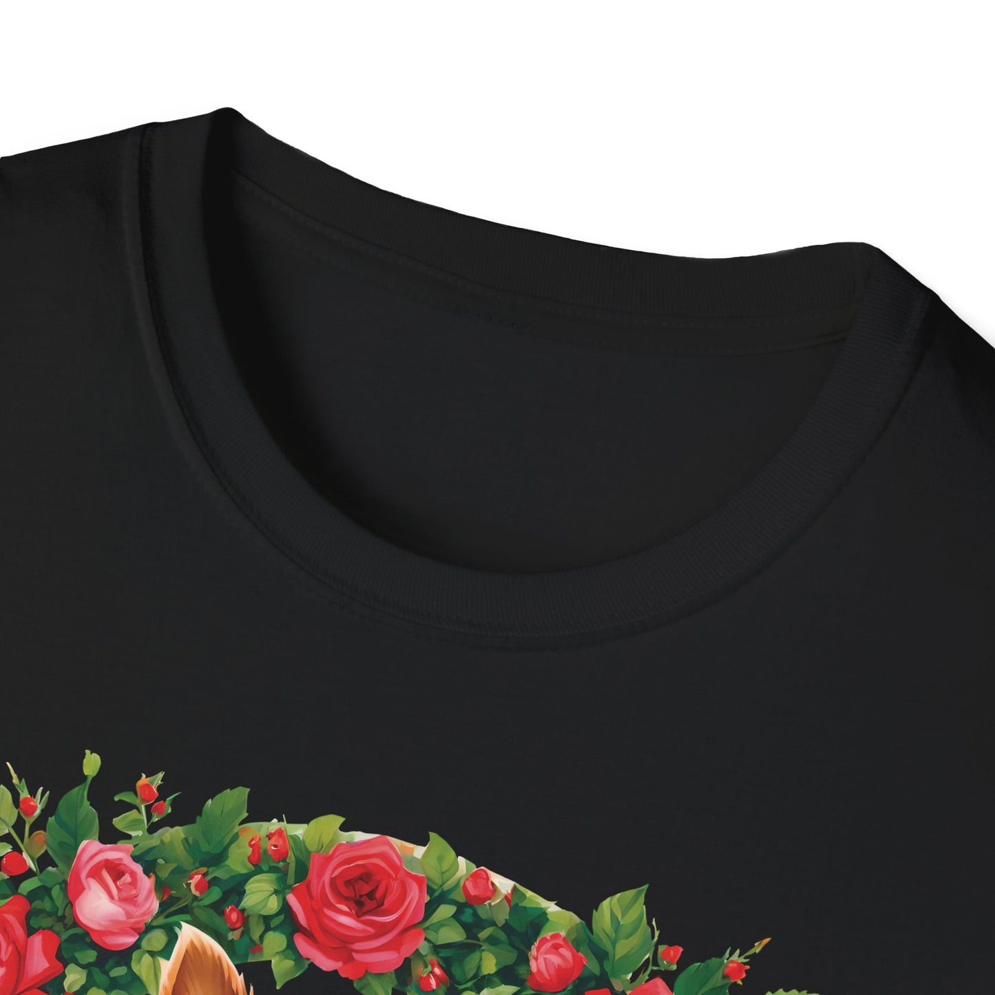 Yorkie Roses Wreath - Women's T Shirt