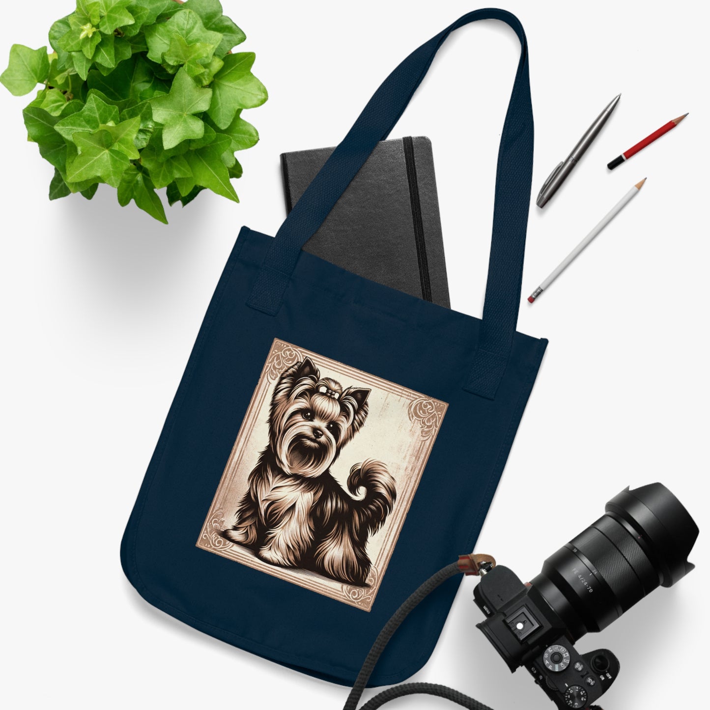ORGANIC Vintage Yorkie - Tote 12.50" x 14.50"