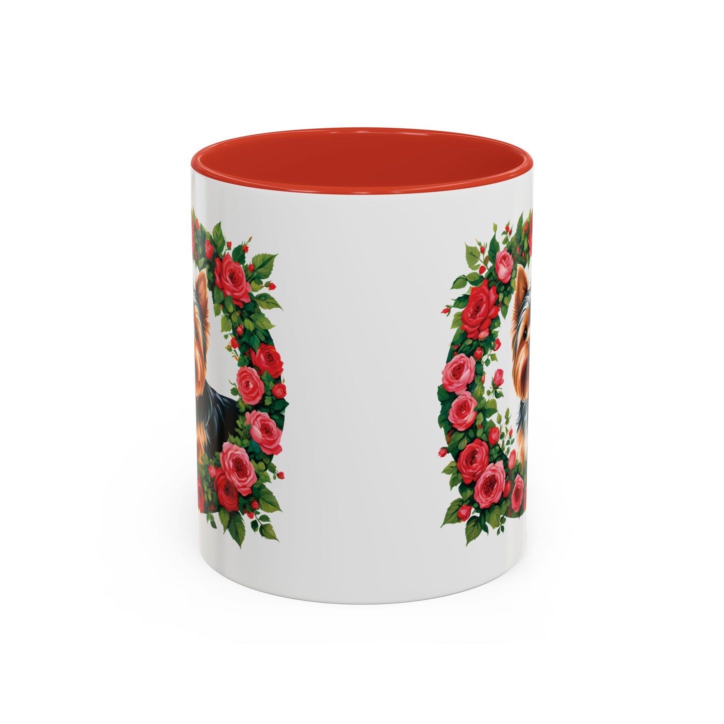 Rosey Yorkie Accent Mug 11oz