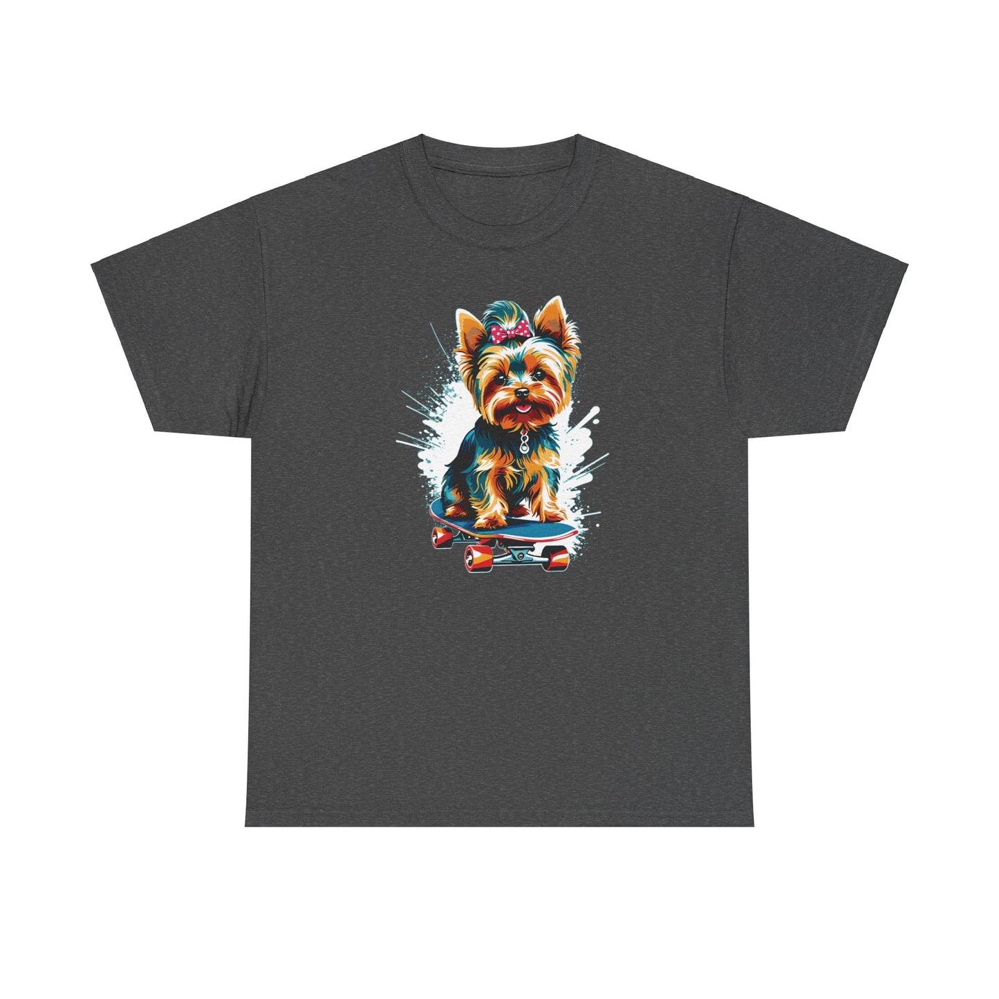 Yorkie Skateboarder - Unisex T Shirt