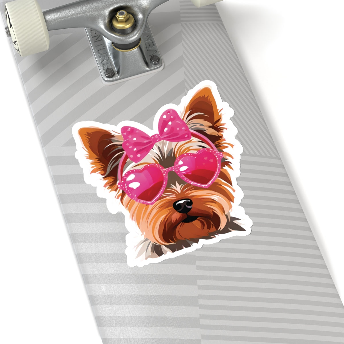 Chic Yorkie - Sticker 6x6"