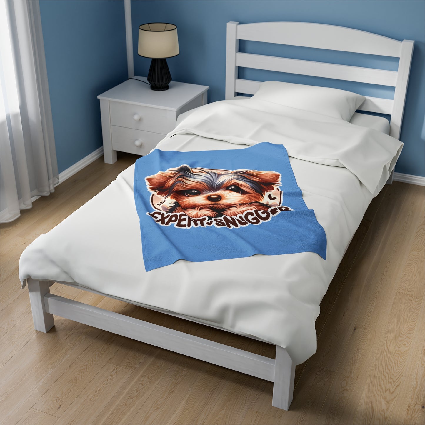 Expert Snuggler Velveteen Plush Blanket