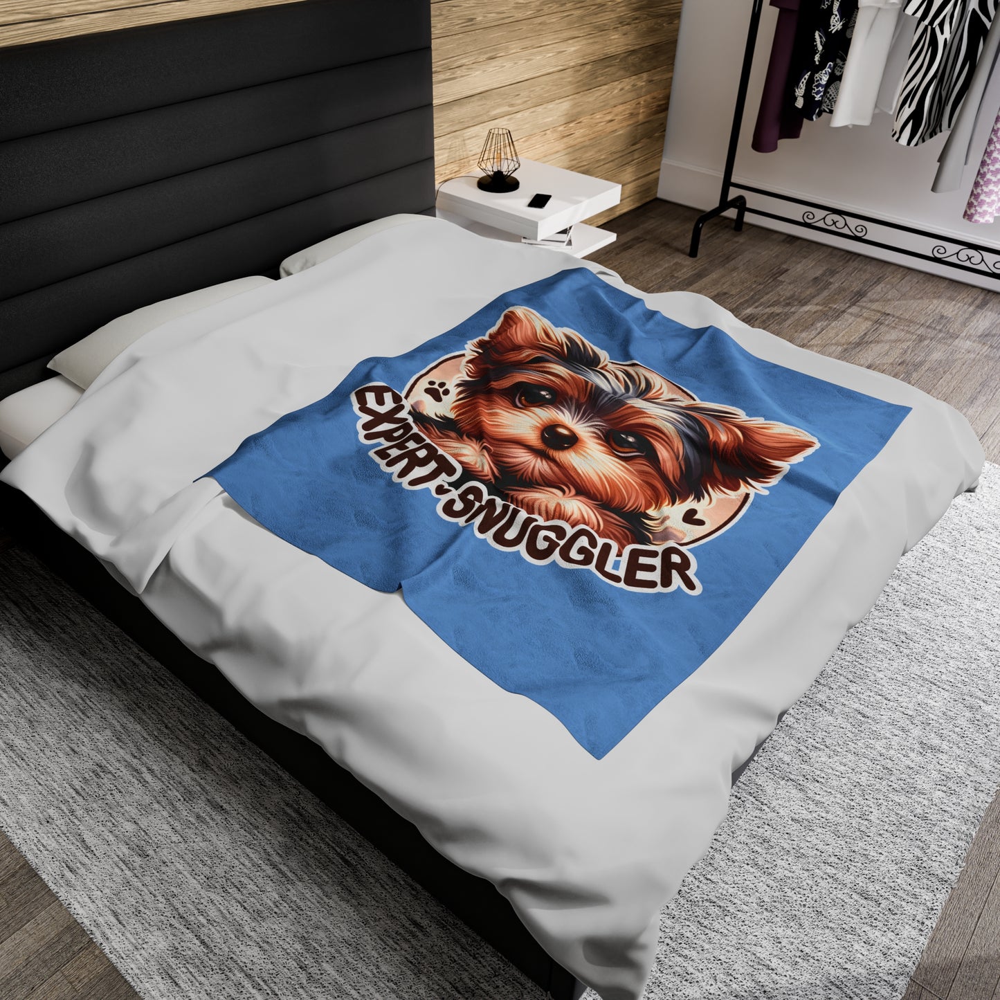 Expert Snuggler Velveteen Plush Blanket